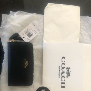 Coach coin/card zip case